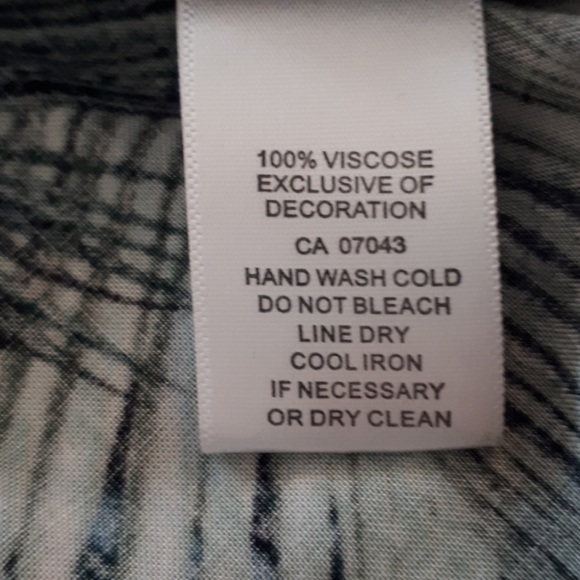 CUPIO Palm Print Boho top (L) - Picture 5 of 8